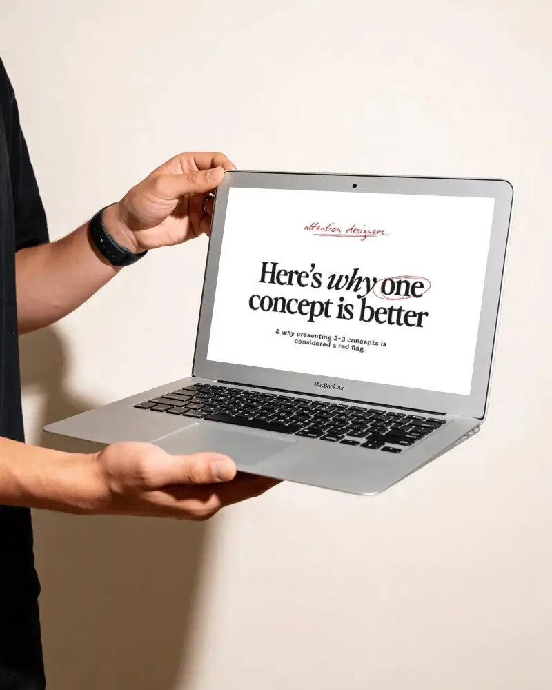 Laptop Mockup Macbook Air Open Screen Handheld For Website Presentation Design