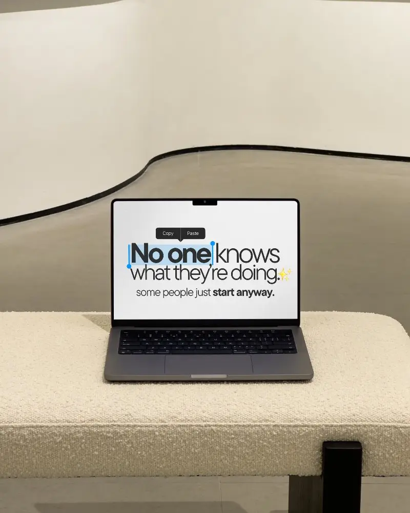 Modern Macbook Pro M2 Mockup On Textured Bench With Abstract Minimal Background For Showcase