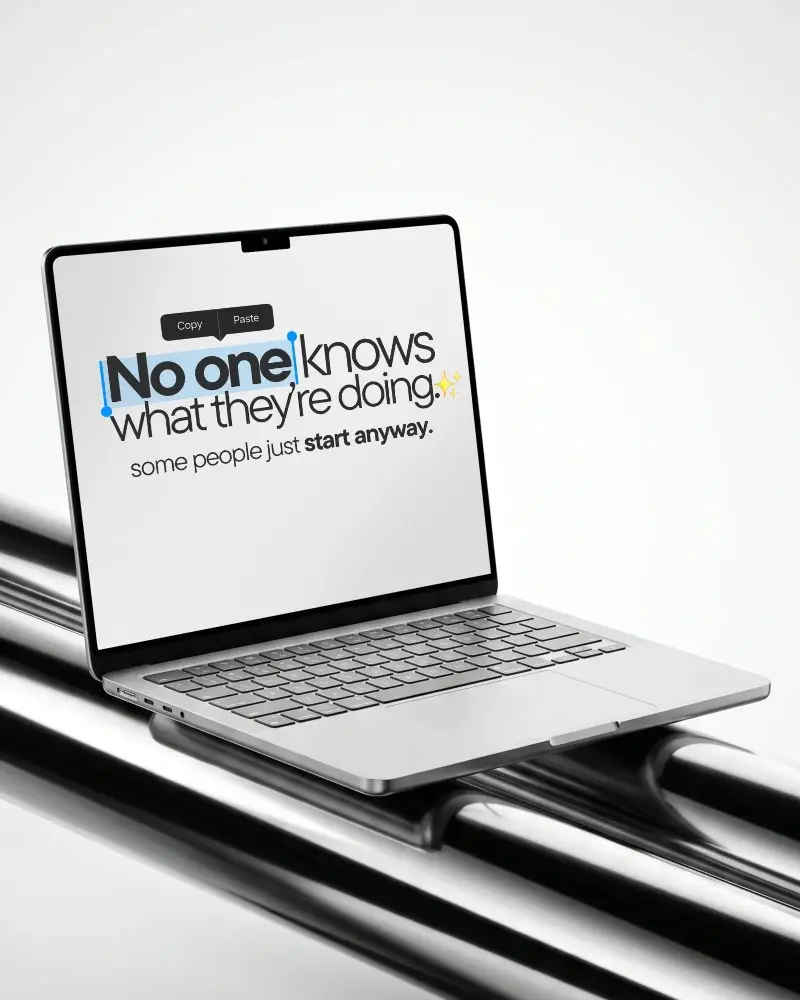 High Resolution Macbook Pro M4 Mockup With Open Screen And Keyboard View For Marketing Use