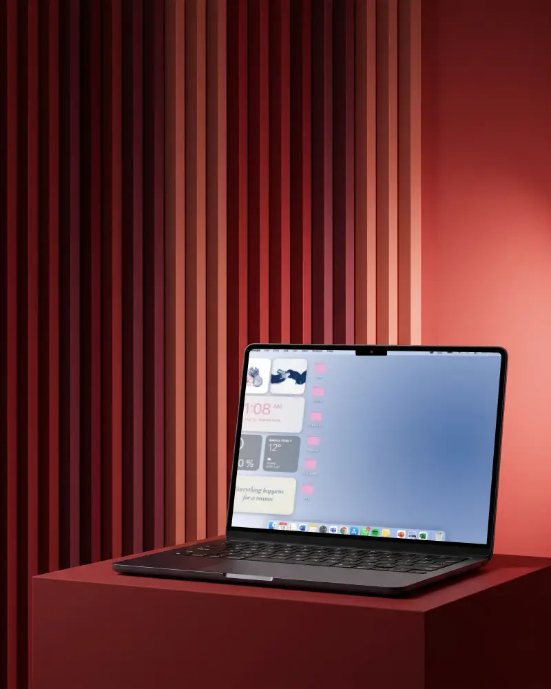 Professional Macbook Pro M4 Mockup With Blank Screen For Software App Promotion And Branding