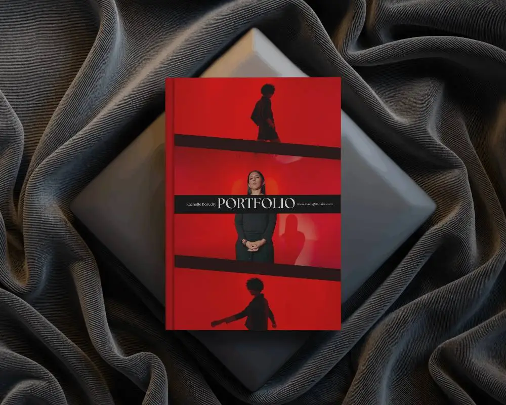 Luxury Fabric Magazine Mockup On Draped Textile With Soft Shadow And Depth