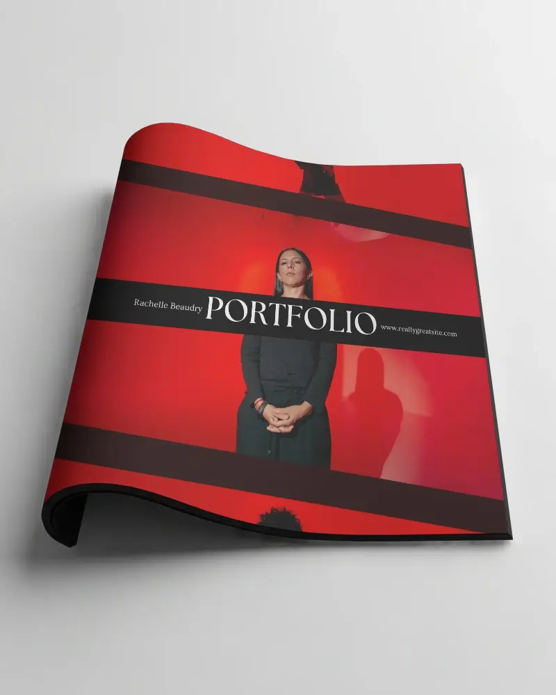 High Quality Magazine Mockup With Curved Cover For Design Presentation And Branding Showcase