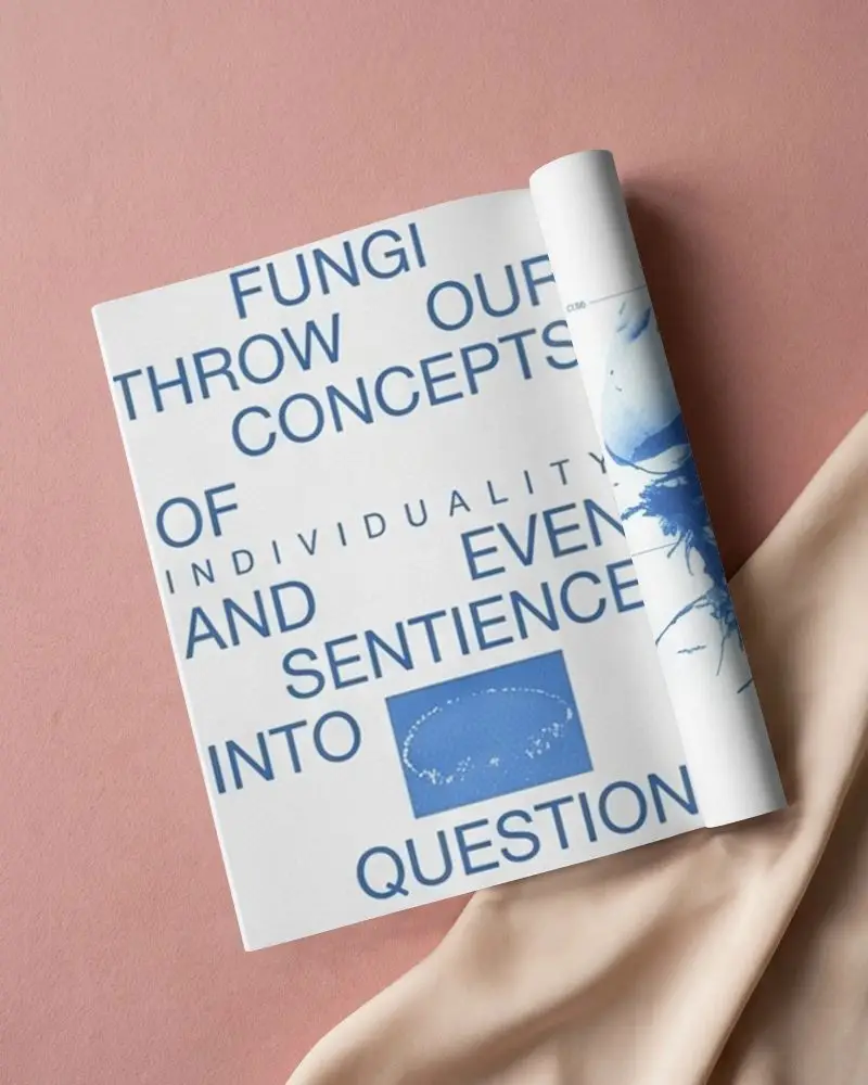 Open Magazine Mockup With Empty Pages Placed On Soft Textile Surface For Print Layout