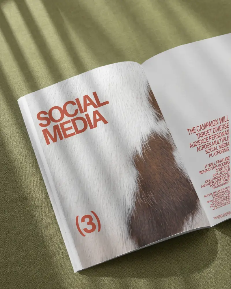 Blank Open Magazine Mockup For Design Presentation And Print Material Showcase Template