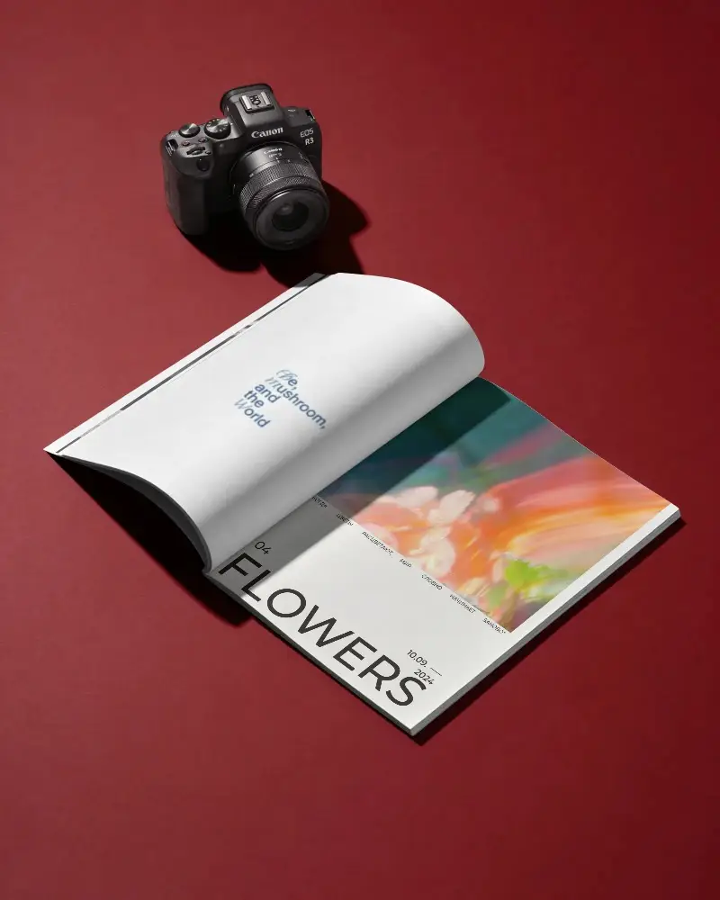 Blank Magazine Mockup Showcasing Open Pages With Flexible Layout For Design Customization