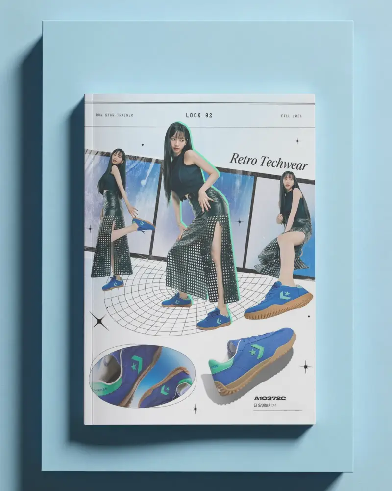 Minimalistic Hardcover Magazine Mockup With Simple Geometric Background For Design