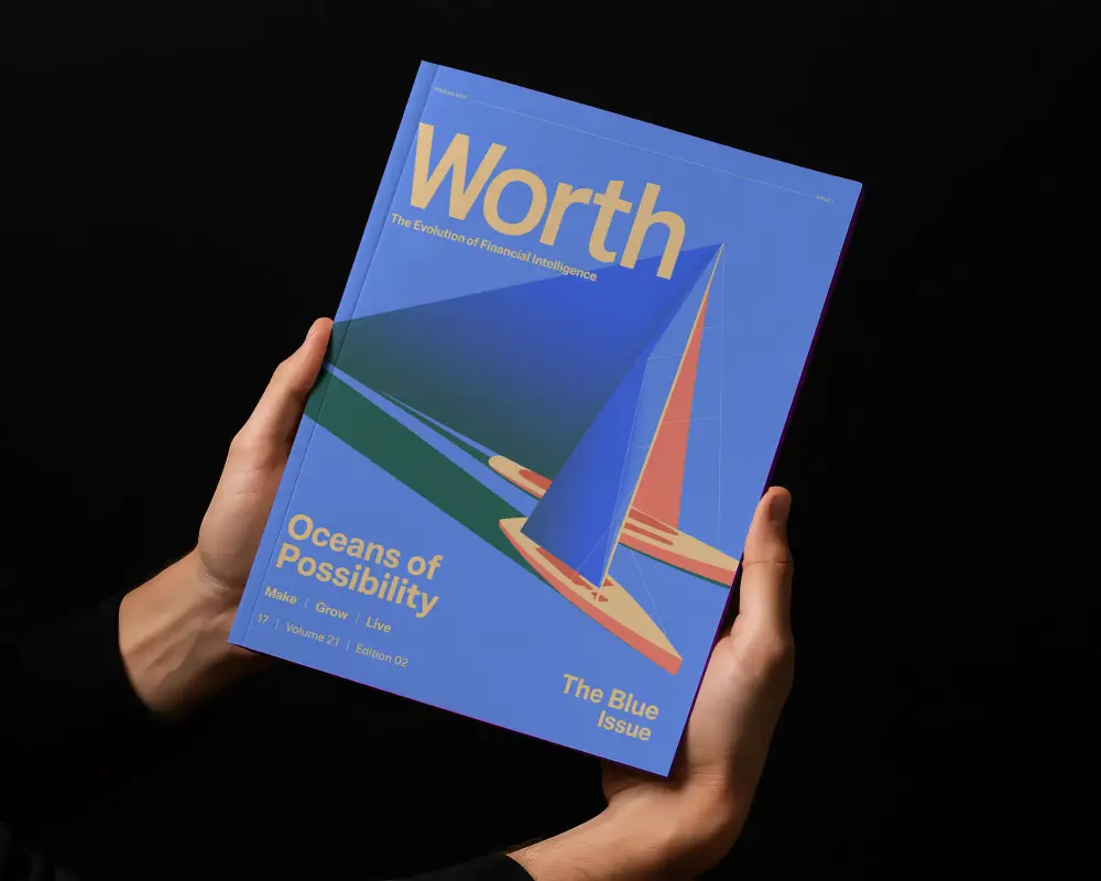 Realistic Magazine Cover Mockup In Hands With Editable Front Page For Brand Showcase