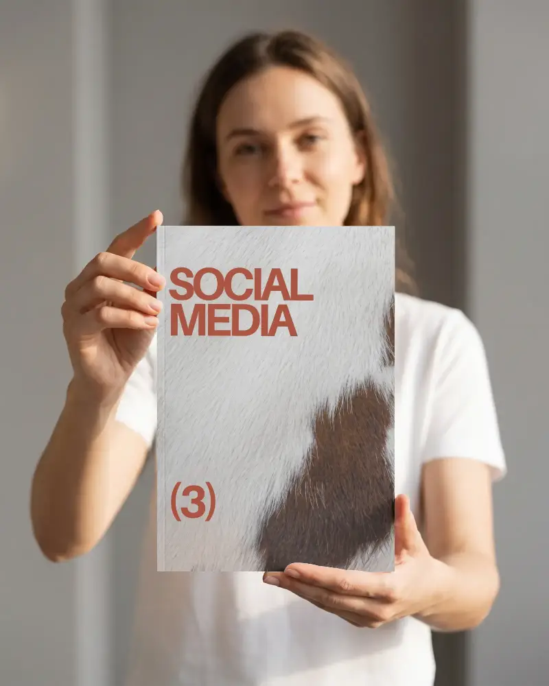 Handpresenting Perfect Bound Magazine Mockup For Branding And Advertising