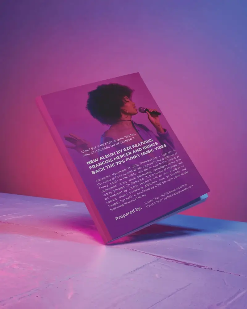 High Quality Floating Softcover Magazine Mockup For Creative Print Design Presentations