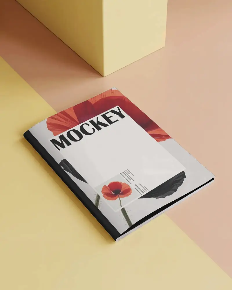 Elegant Minimalist Magazine Mockup For Print Design Showcase And Marketing Presentation Template 0333