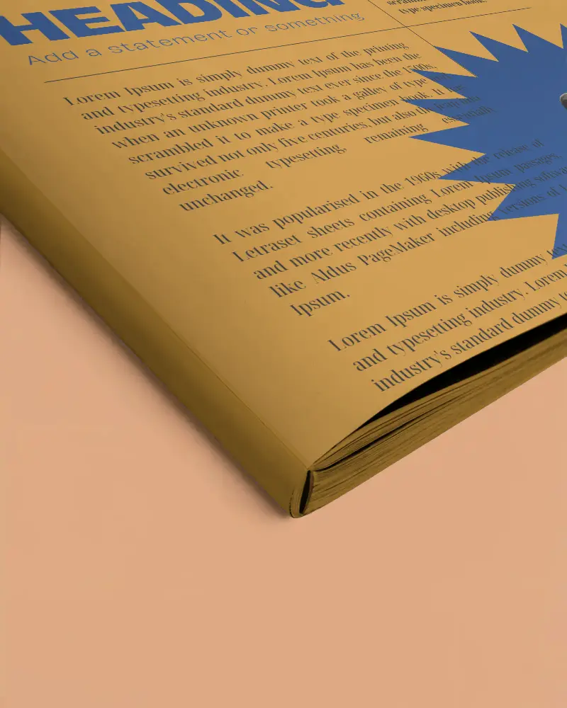 High Quality Magazine Mockup For Designers And Marketers To Showcase Content Effectively