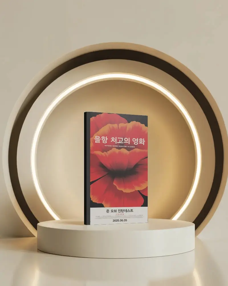 standing-magazine-mockup-on-glowing-cream-podium-with-concentric-arches-and-soft-light