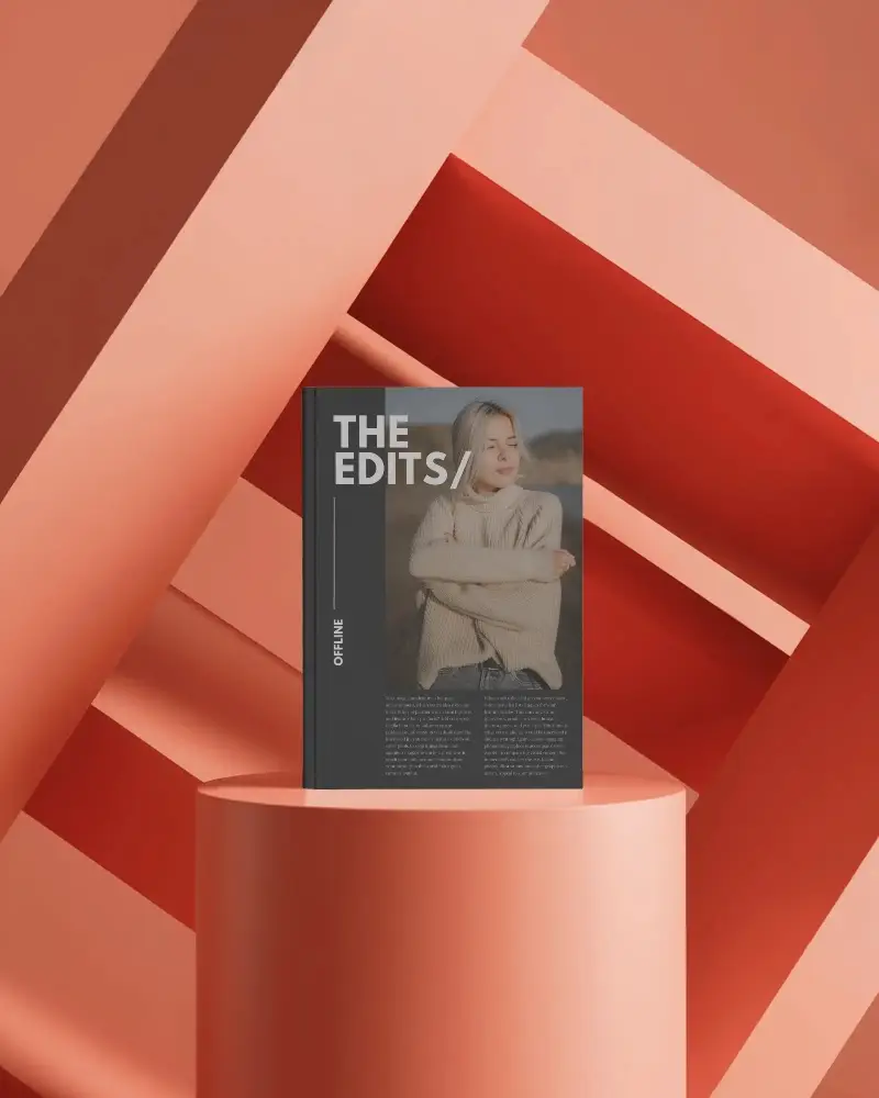 magazine-mockup-on-red-geometric-stage-with-bold-diagonal-light-and-shadow