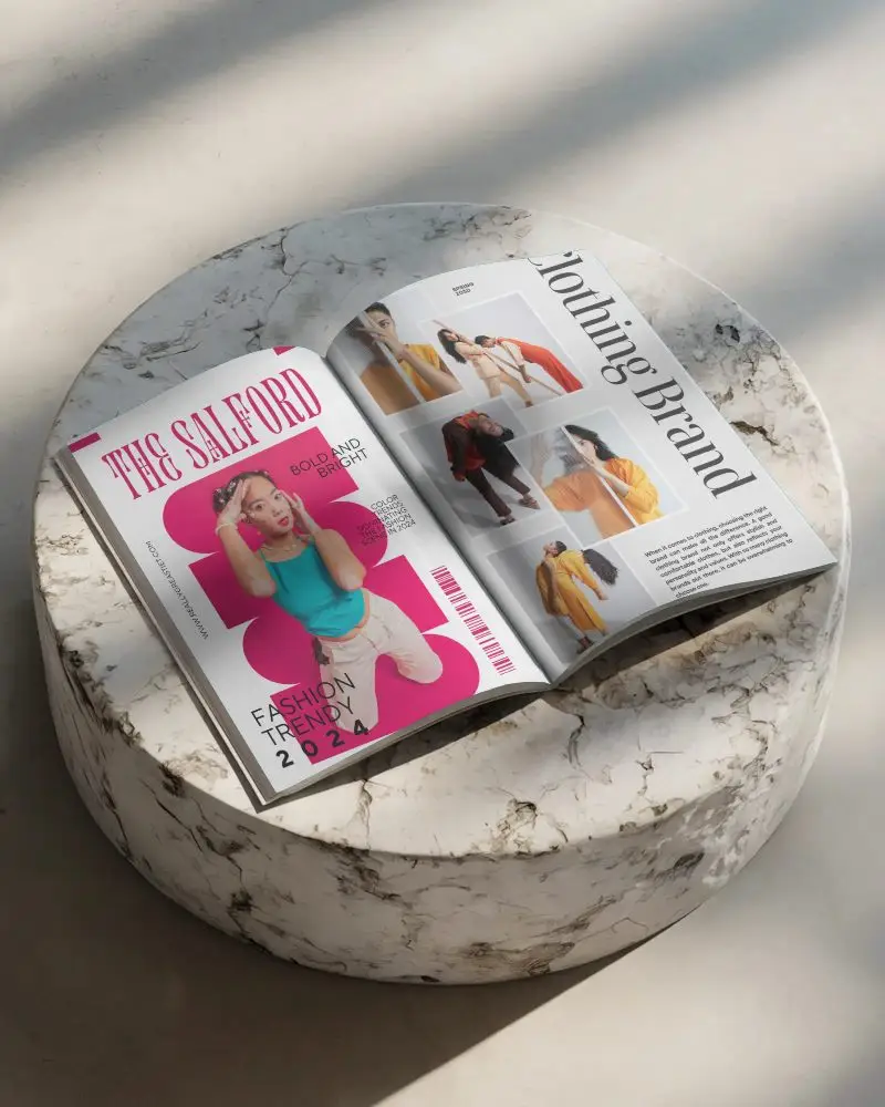 realistic-open-magazine-mockup-on-marble-table-with-natural-light-shadow-effects