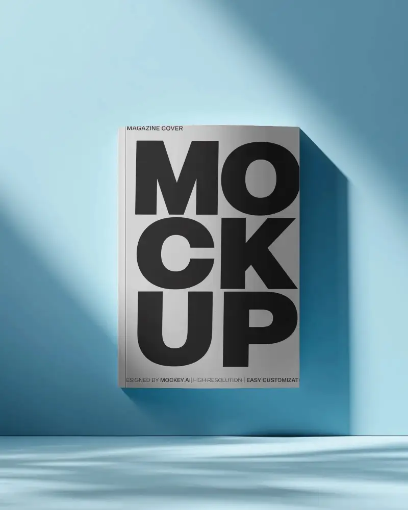 High Resolution Magazine Mockup Flat Lay Style For Design Portfolio Showcase