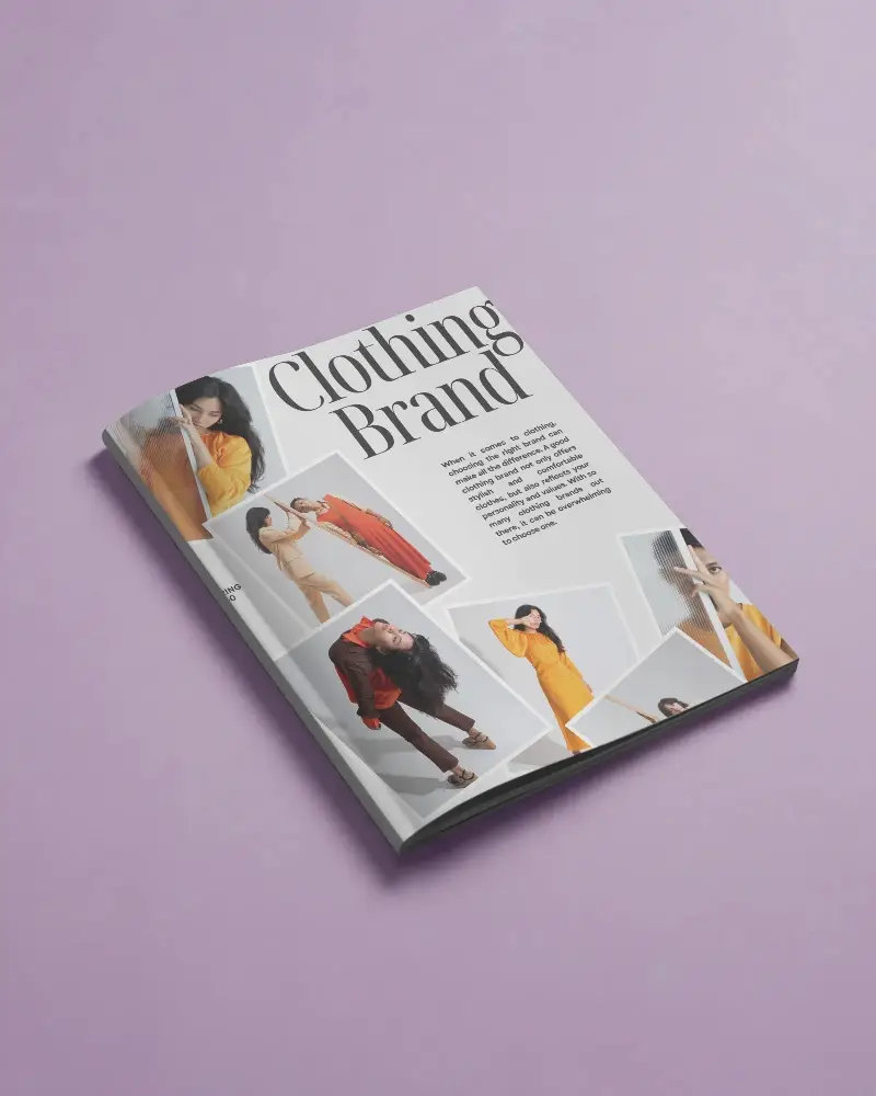 Sleek Minimalistic Magazine Mockup For Promotional And Advertising Purposes In Digital Format
