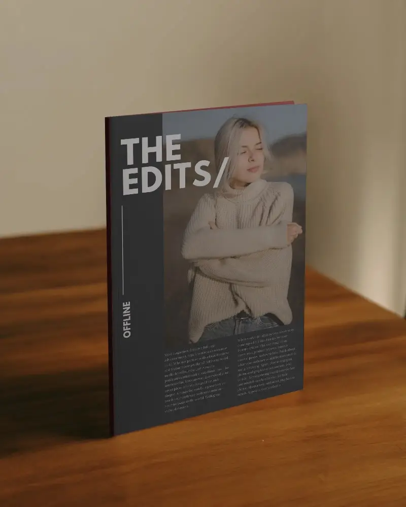 Premium Magazine Mockup With Blank Cover Perfect For Branding And Creative Projects