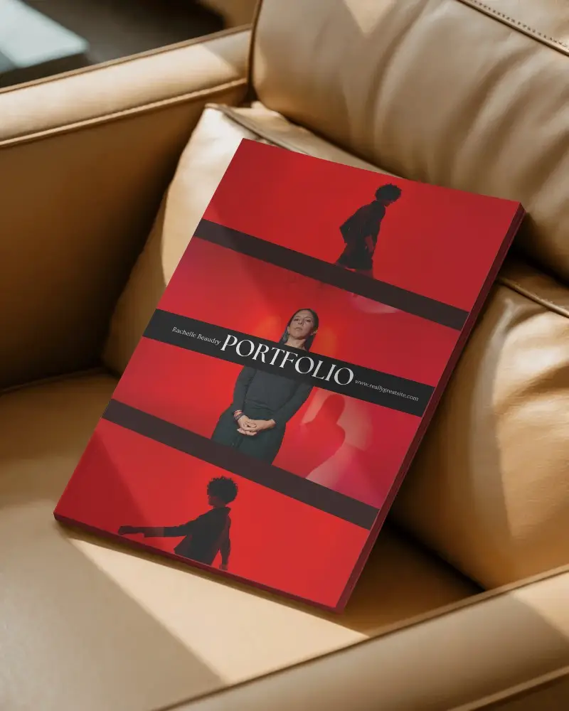 Realistic Magazine Mockup Digital Template On Modern Couch For Branding Showcase