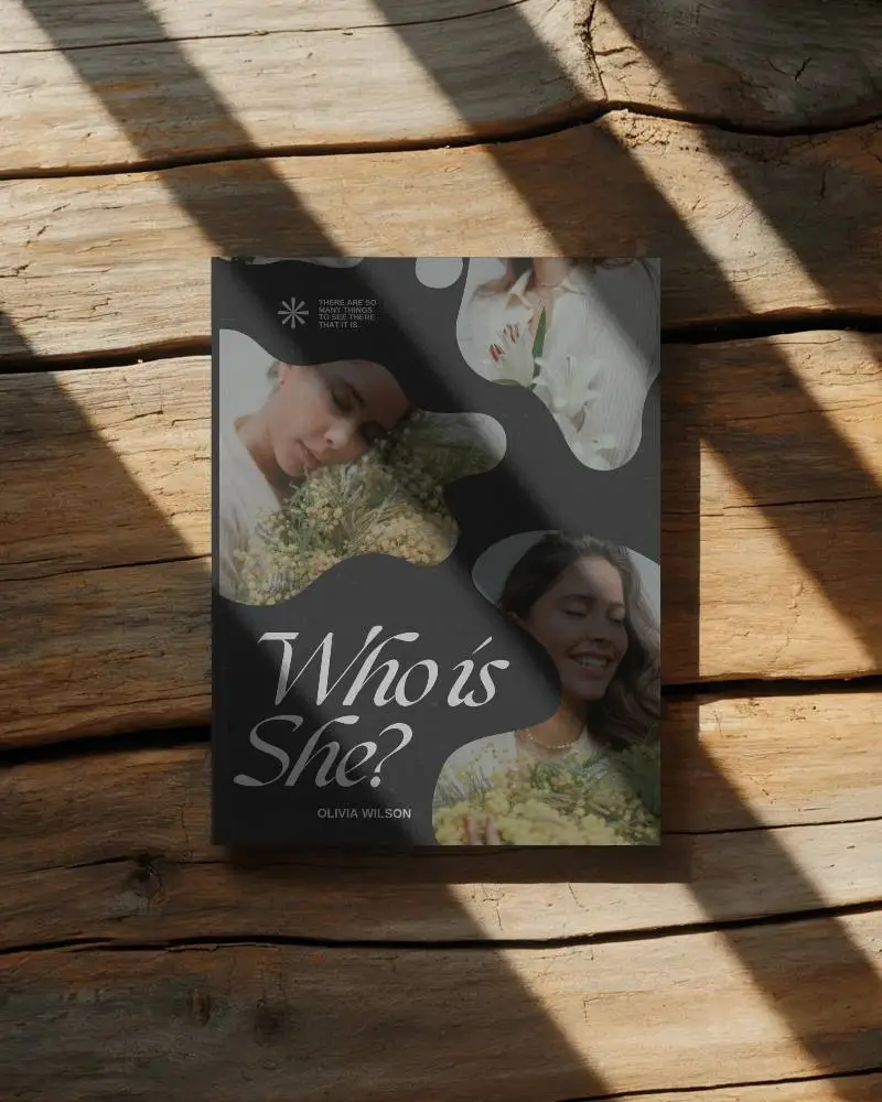 Minimalist Hd Magazine Mockup Placed On Rustic Wooden Surface With Natural Light