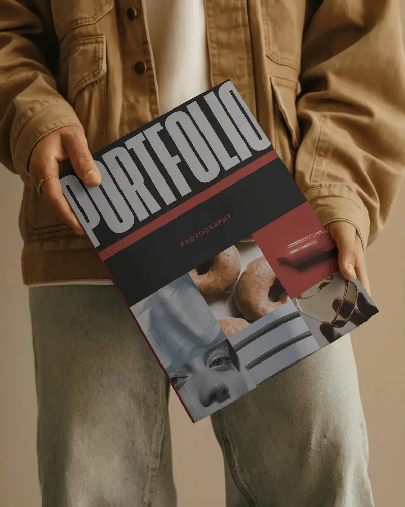 Magazine Mockup In Hand For Modern Fashion Or Lifestyle Publication Promotion