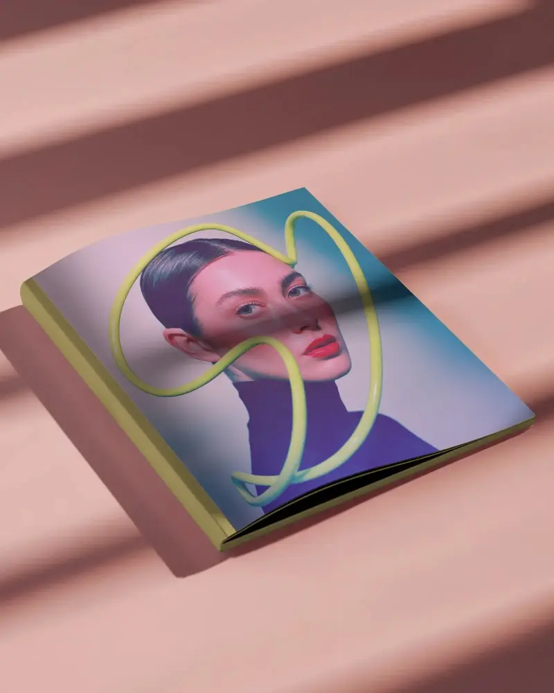 Sleek Portable Magazine Mockup Ideal For Catalog Brochure Display