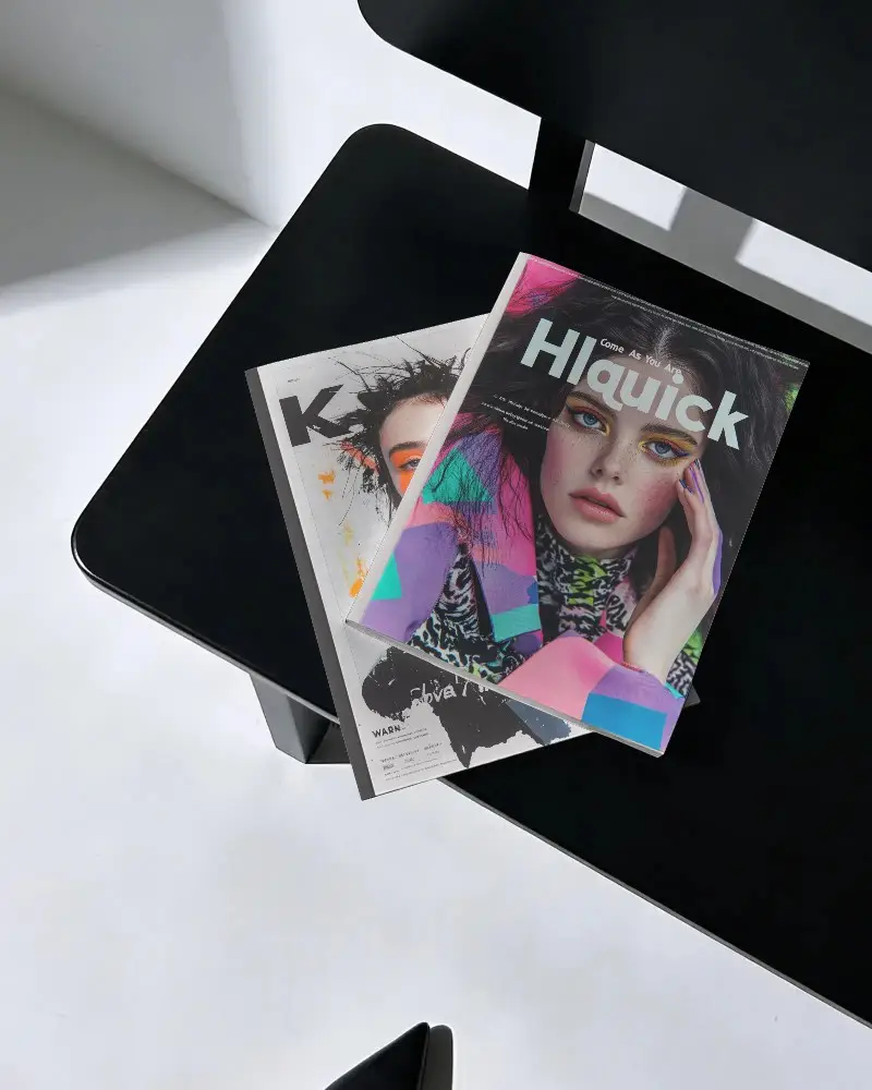 Modern Minimalistic Magazine Mockups For Clean Branding Presentations And Design Showcases