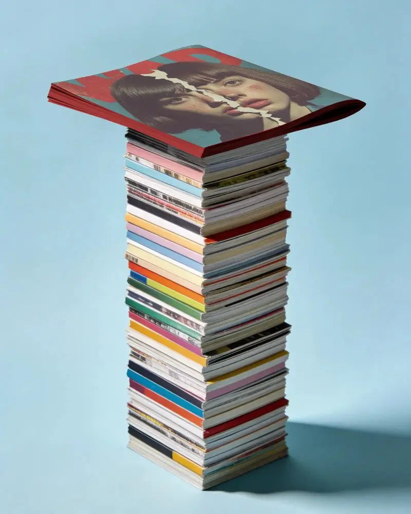 Realistic Magazine Mockup Bundle For Print And Digital Publishing Visualization