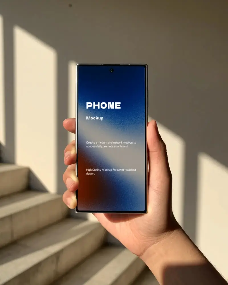 Sleek Portable Samsung Phone Mockup Optimized For Mobile App Promotion And Marketing Campaigns