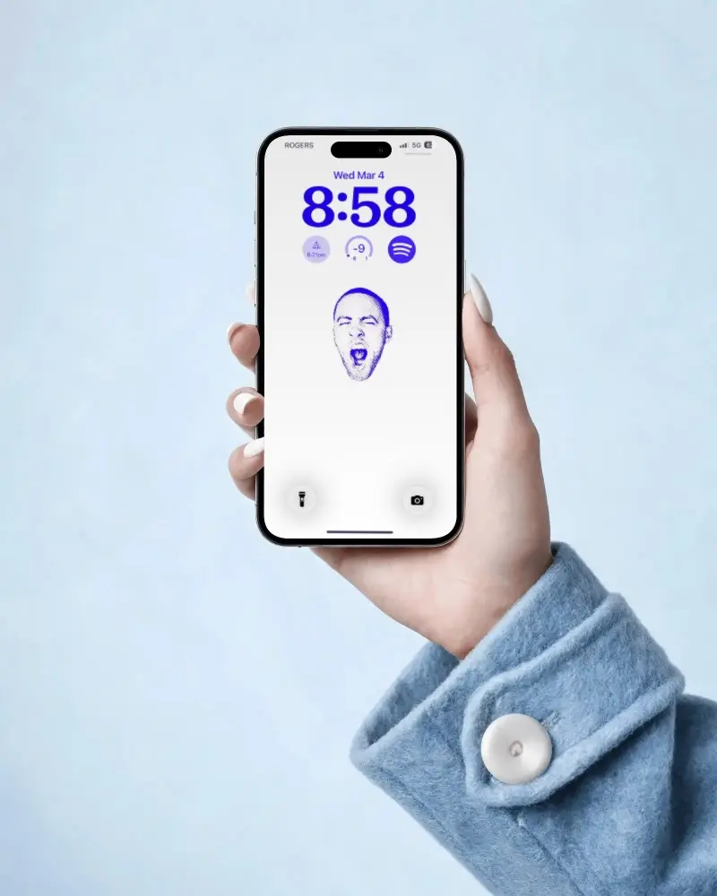 Hand Holding Iphone 16 Pro Mockup For App Presentation And Mobile Responsive Design Showcase