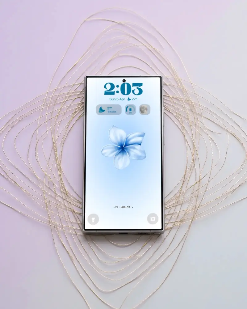 Modern Samsung Smartphone Mockup With Edge To Edge Display And Minimalist Design