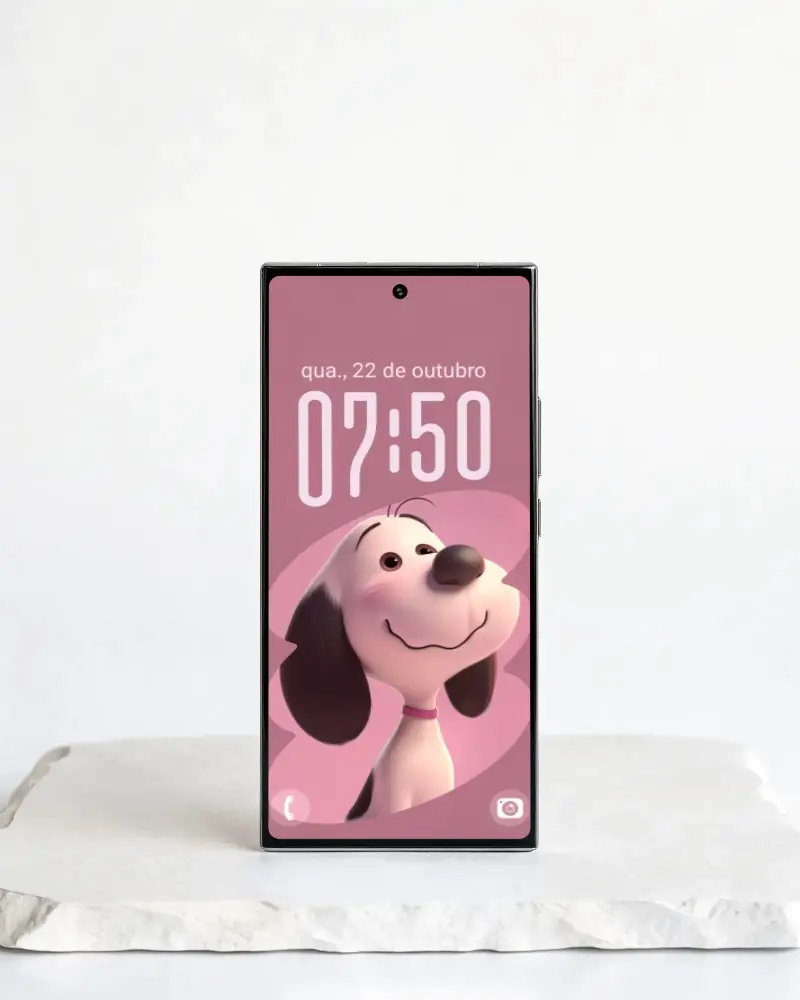 Vertical Samsung Phone Mockup Portrait Orientation With Screen Flat Surface Device