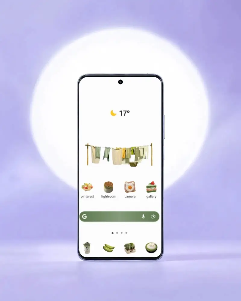 Modern Samsung Fullscreen Phone Mockup For Responsive App Designs And Digital Interfaces Display