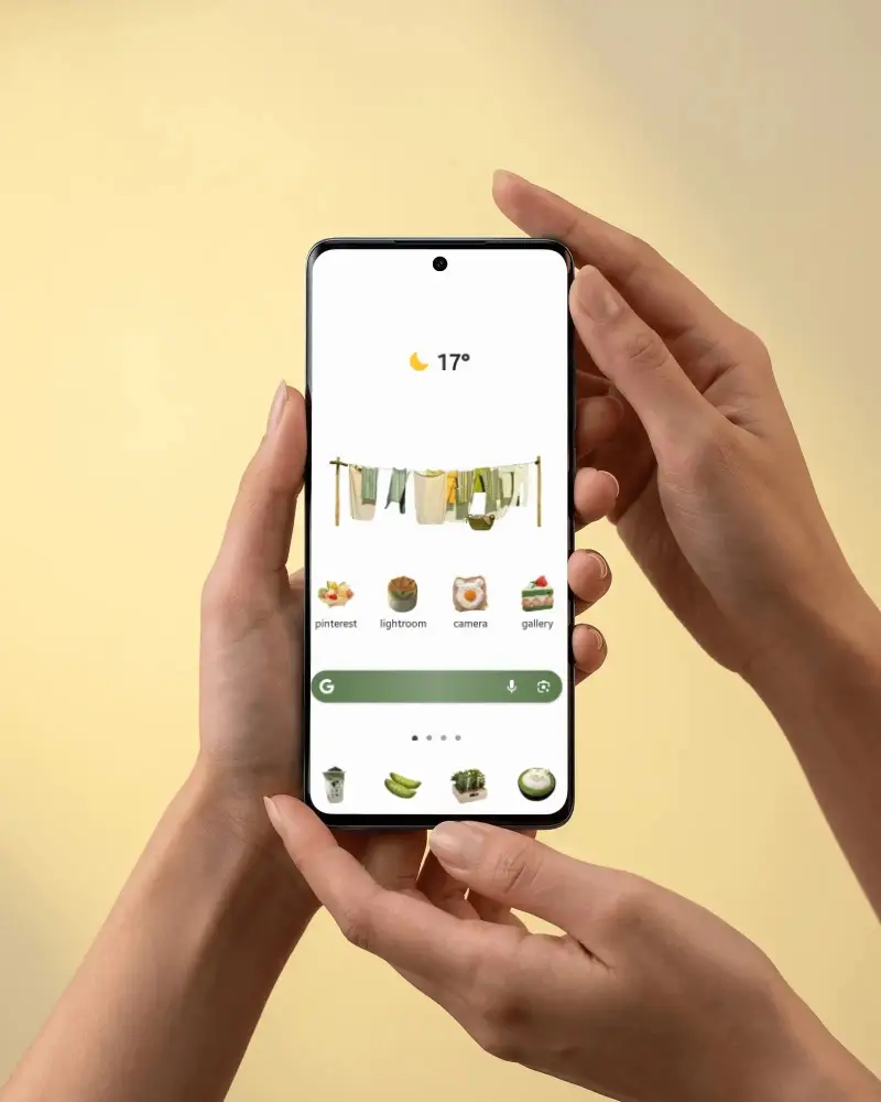 Handheld Modern Motorola Phone Mockup With Curved Display For Responsive App Presentation