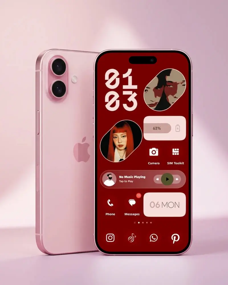 Sleek Iphone 17 Pro Mockup With Dual Camera And Edge To Edge Display For App Showcase