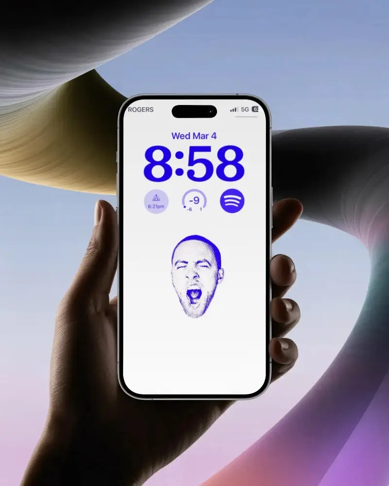 High Definition Iphone 14 Pro Mockup Hand Presentation Front View Technology Device Template