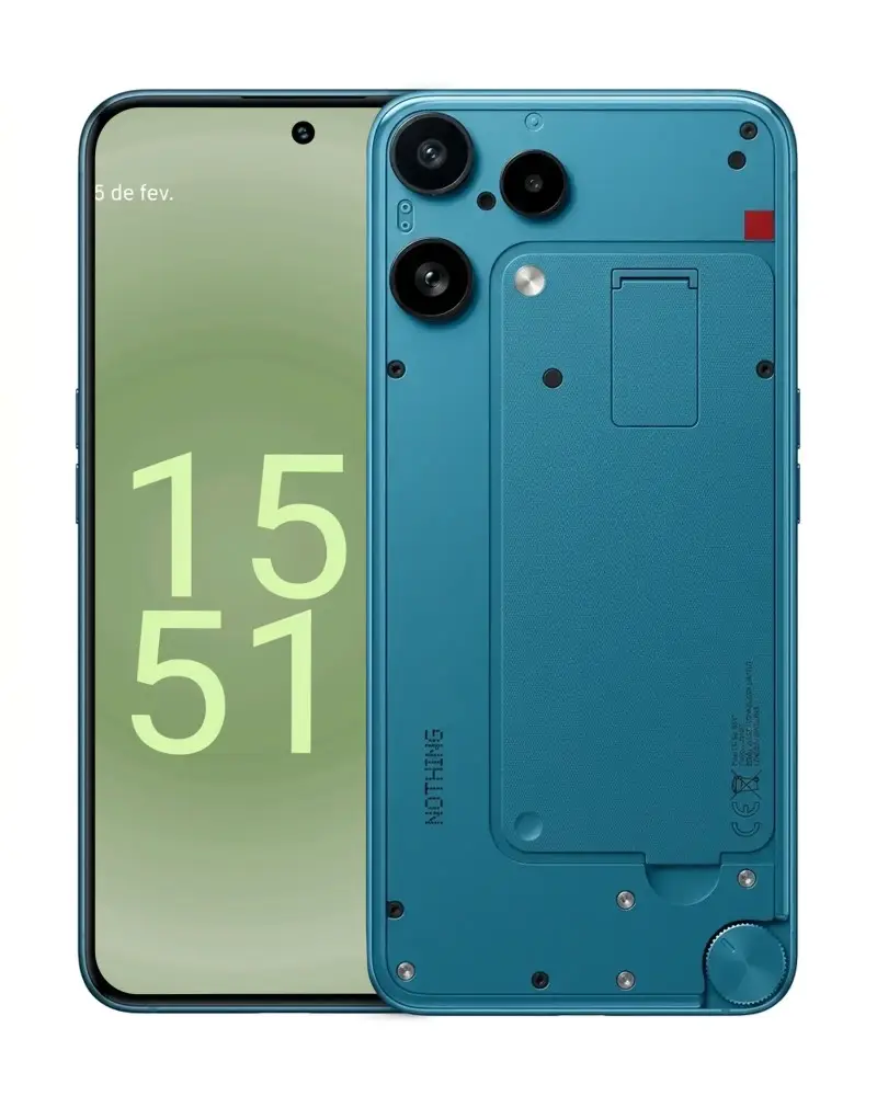 Nothing Android Phone Mockup With Visible Mechanical Details And Minimalist Front Display Design