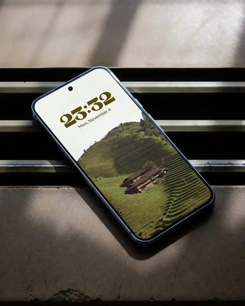 Sleek Modern Huawei Smartphone Mockup With Blank Screen Ideal For App Presentation