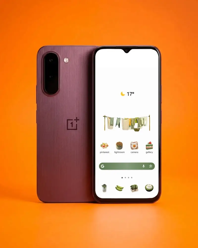 Oneplus Phone Mockup With Edge To Edge Display And Dual Rear Camera For Tech Showcase