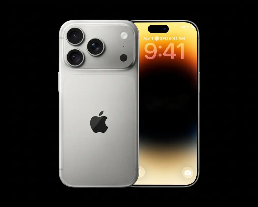 Sleek Iphone 18 Pro Mockup With Triple Camera Design And Edge To Edge Retina For App Showcase