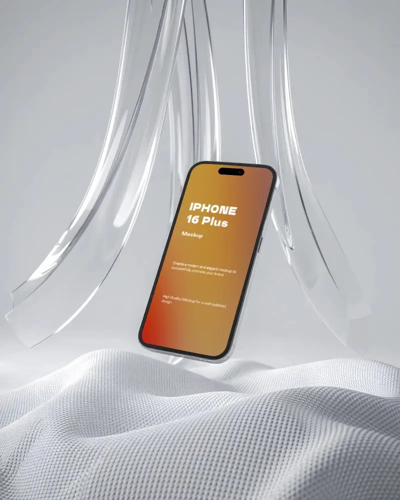 iphone-16-plus-mockup-floating-above-wave-texture-with-crystal-clear-arcs-and-soft-light
