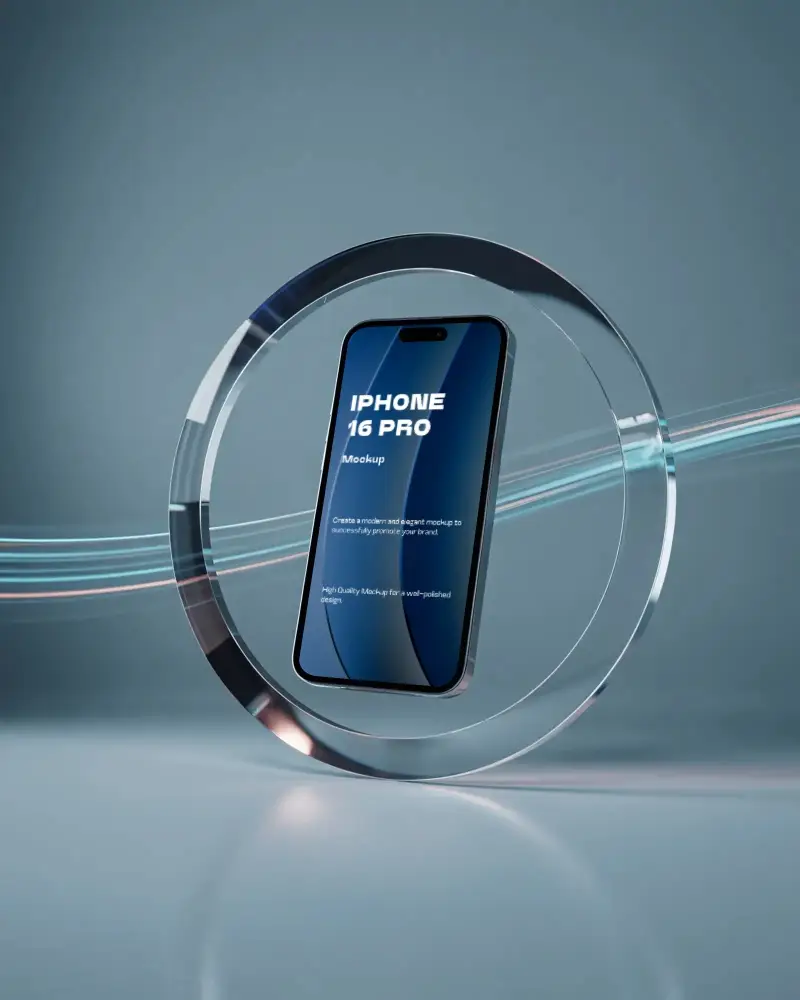futuristic-iphone-16-pro-mockup-smartphone-floating-inside-glass-ring-with-blue-neon-light-streaks