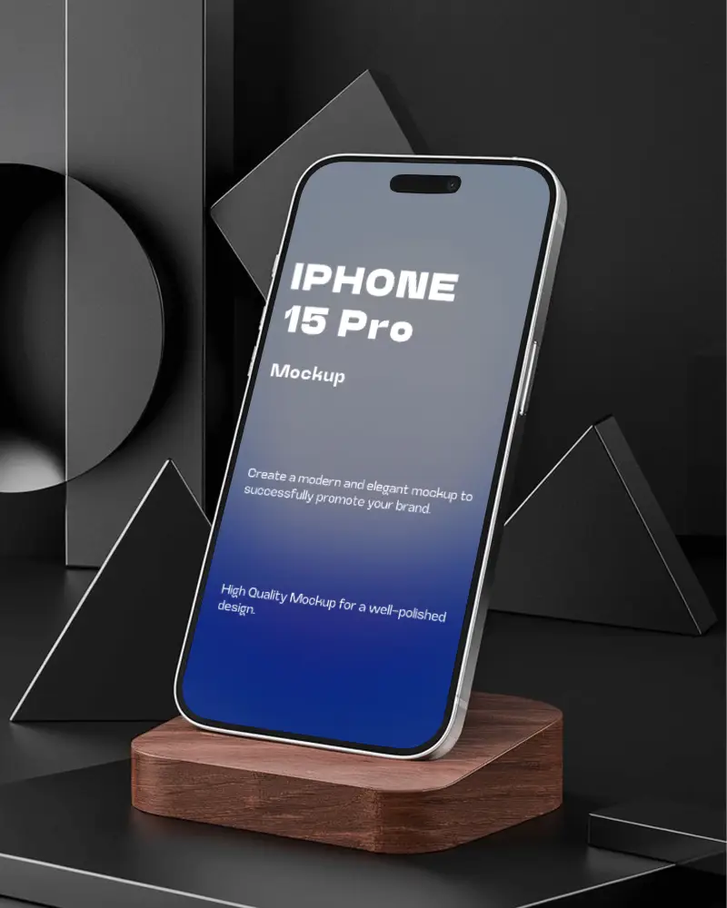 Iphone Mockup Elegant Display