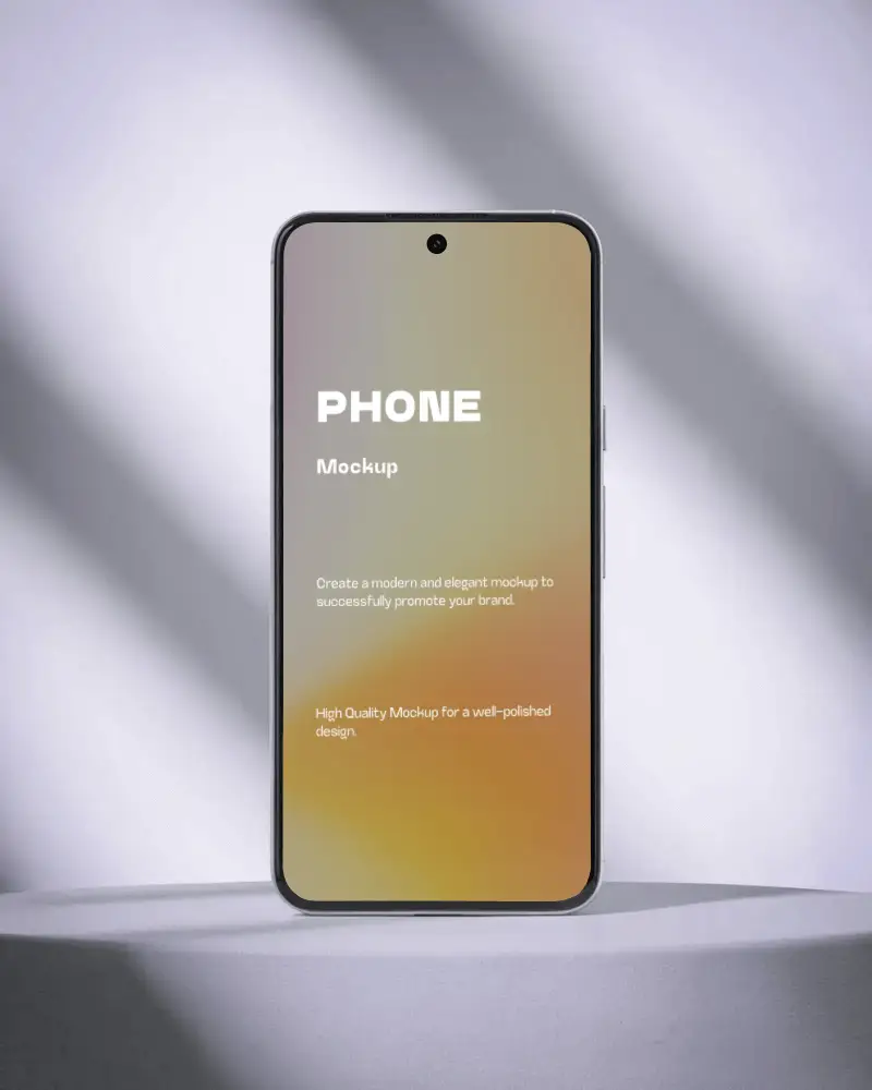 Professional Phone Mockup Template For Mobile App Preview And Branding Projects Online