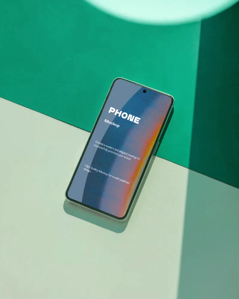 Modern Smartphone Mockup For App Presentation And Digital Content Showcase