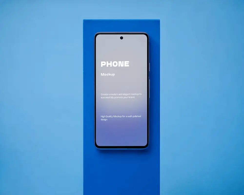 pixel-smartphone-display-sleek-edgeless-screen-design-with-front-camera-notch