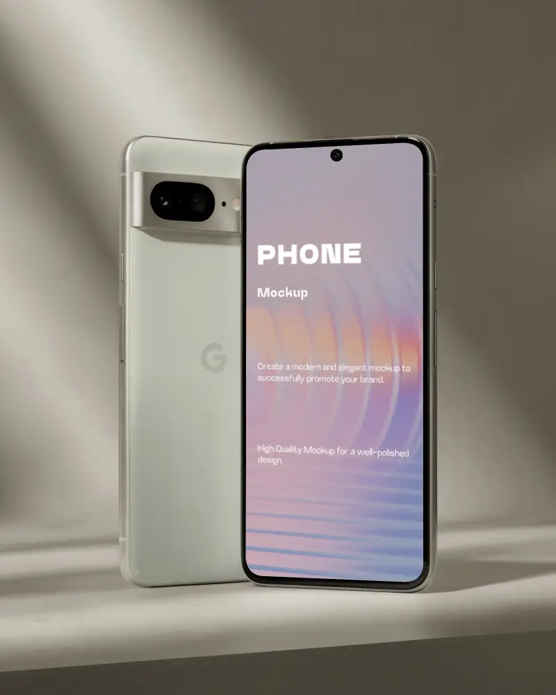 Premium Mobile Device Mockup Showcasing Minimalist Back Cover And Advanced Camera Module