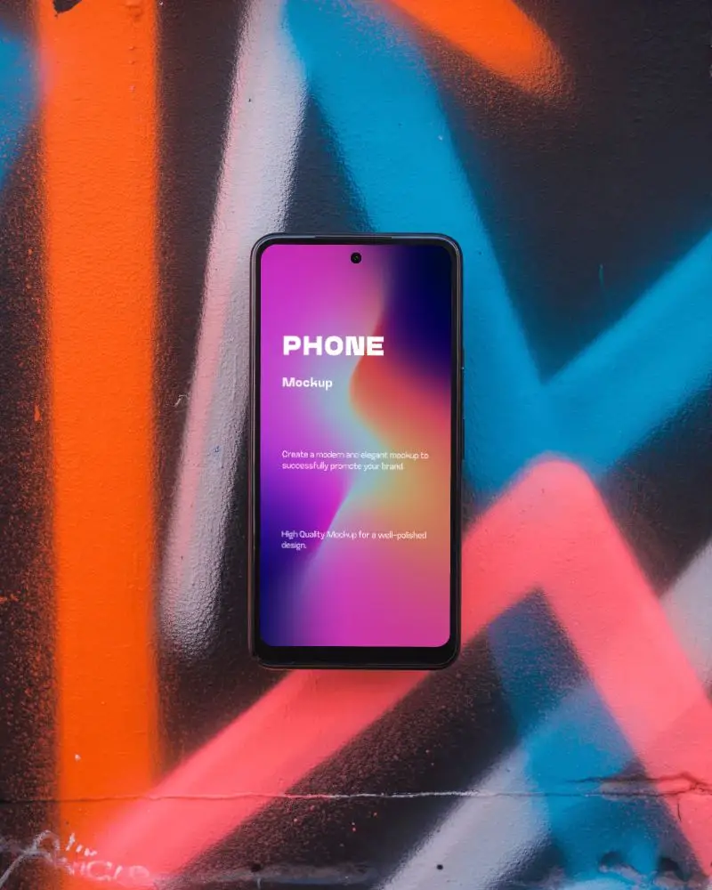 samsung-phone-mockup-urban-street-style-smartphone-display-against-colorful-graffiti-wall