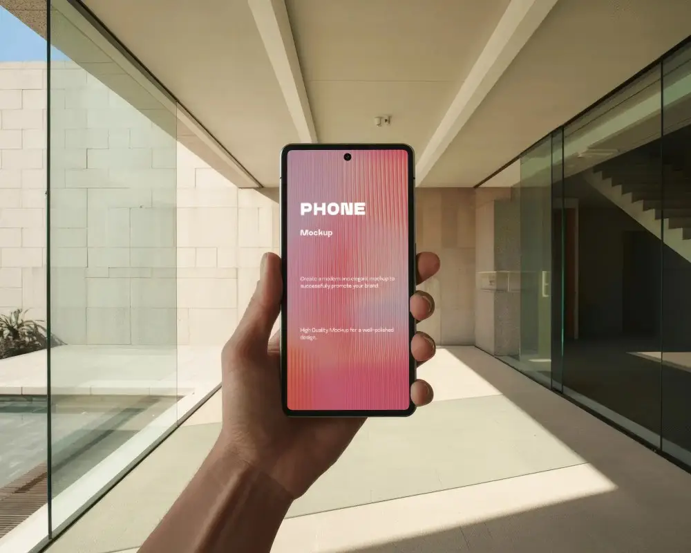 samsung-phone-mockup-handheld-front-display-in-modern-architectural-glass-hall-natural-light