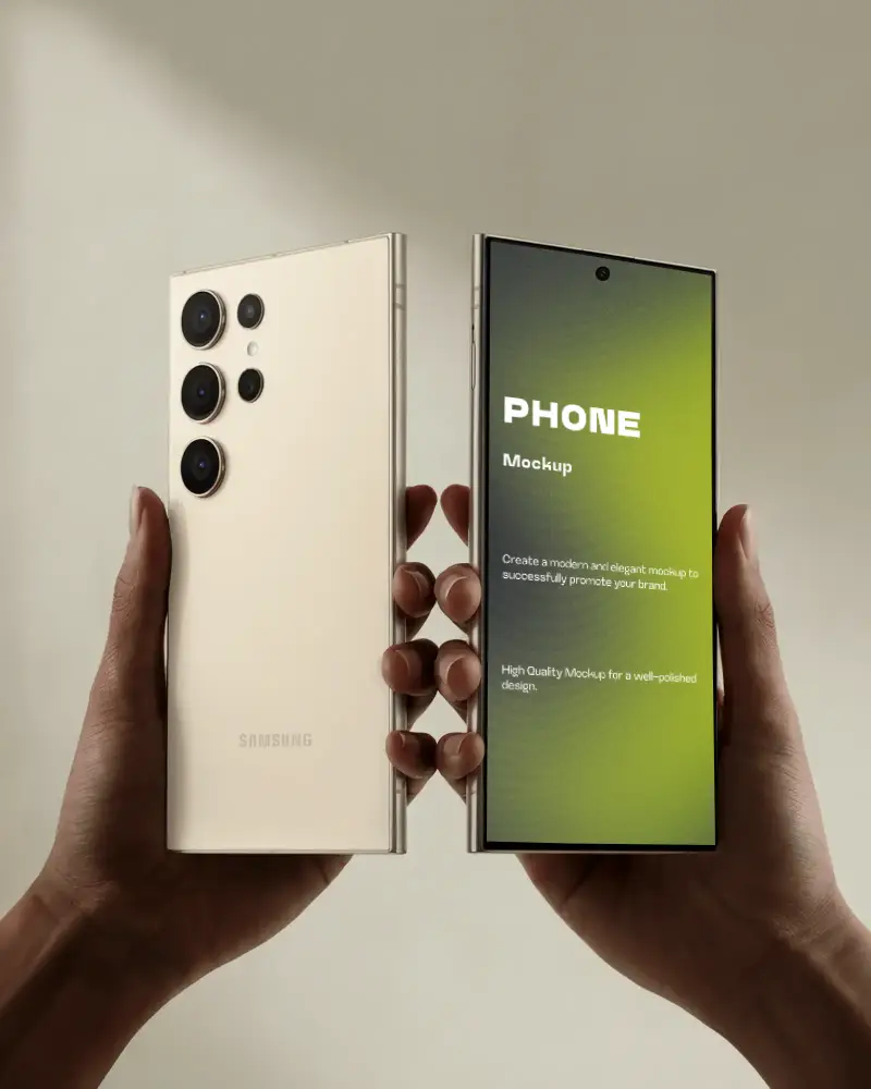 Samsungs25 High Resolution Phone Mockup For Technology Showcase And Digital Product Design Project