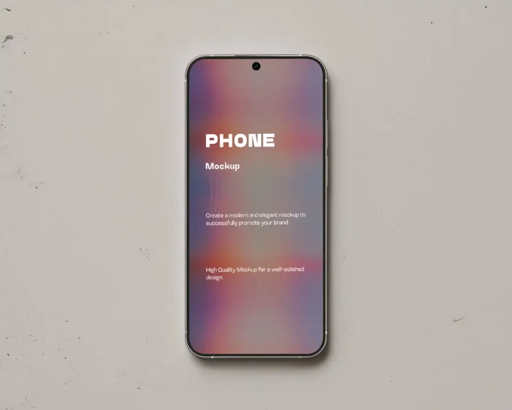 High Resolution Googlepixel Smartphone Mockup Front View With Screen For Ui Ux Design Presentation